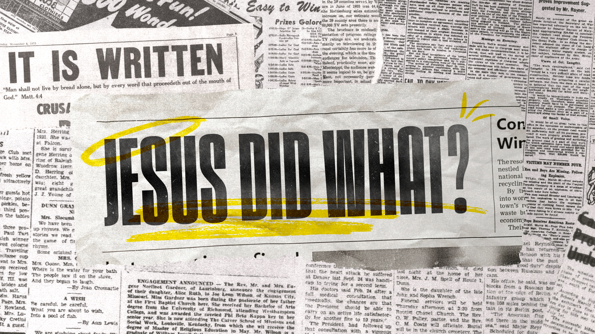 Jesus Did What?