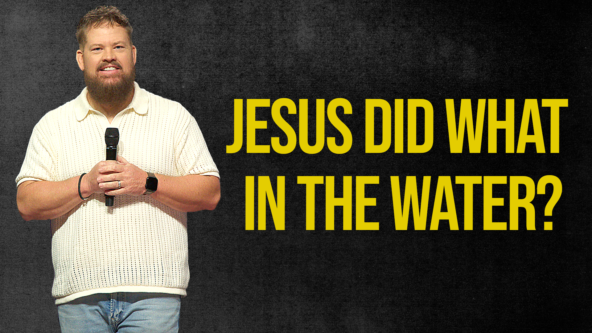 Jesus Did What In The Water?
